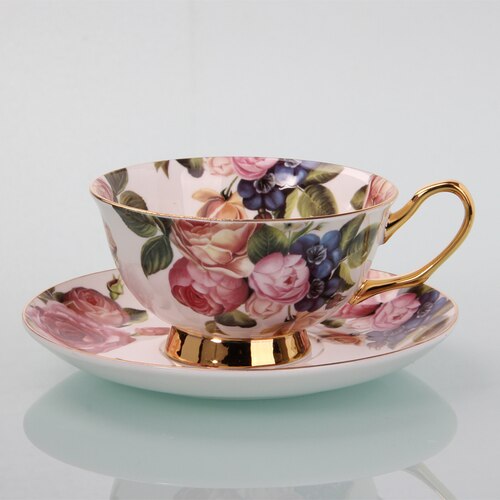 Royal Classic Bone China Porcelain Tea Cup Sets English Teacup and Saucer Xicaras Miniature reusable Cup Saucer E5: set5