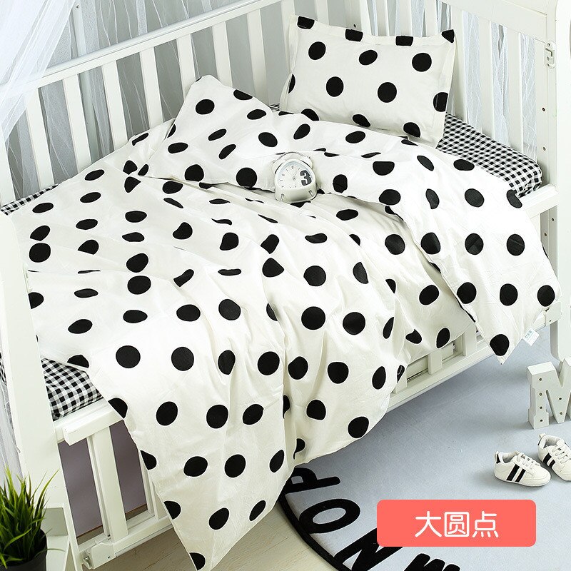 3 stk / sæt univers plads mønster krybbe sengetøj sæt bomuld baby sengetøj inkluderer pudebetræk lagen dynetæppe uden fyldstof: Da yuan dian