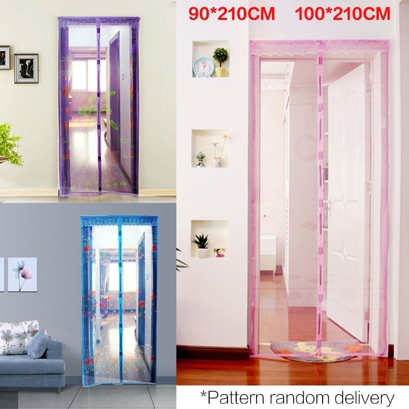 Magneettiraita kesä hyttysverhot salaus hyttysverkko kuviolla oven magneeteissa