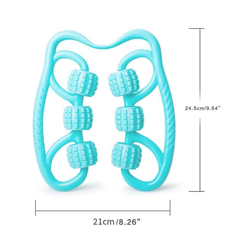 Massage Roller- Roller for Muscles Deep Tissue, Handheld for Legs Thigh Neck Arm Calf Pain Relieve Tool