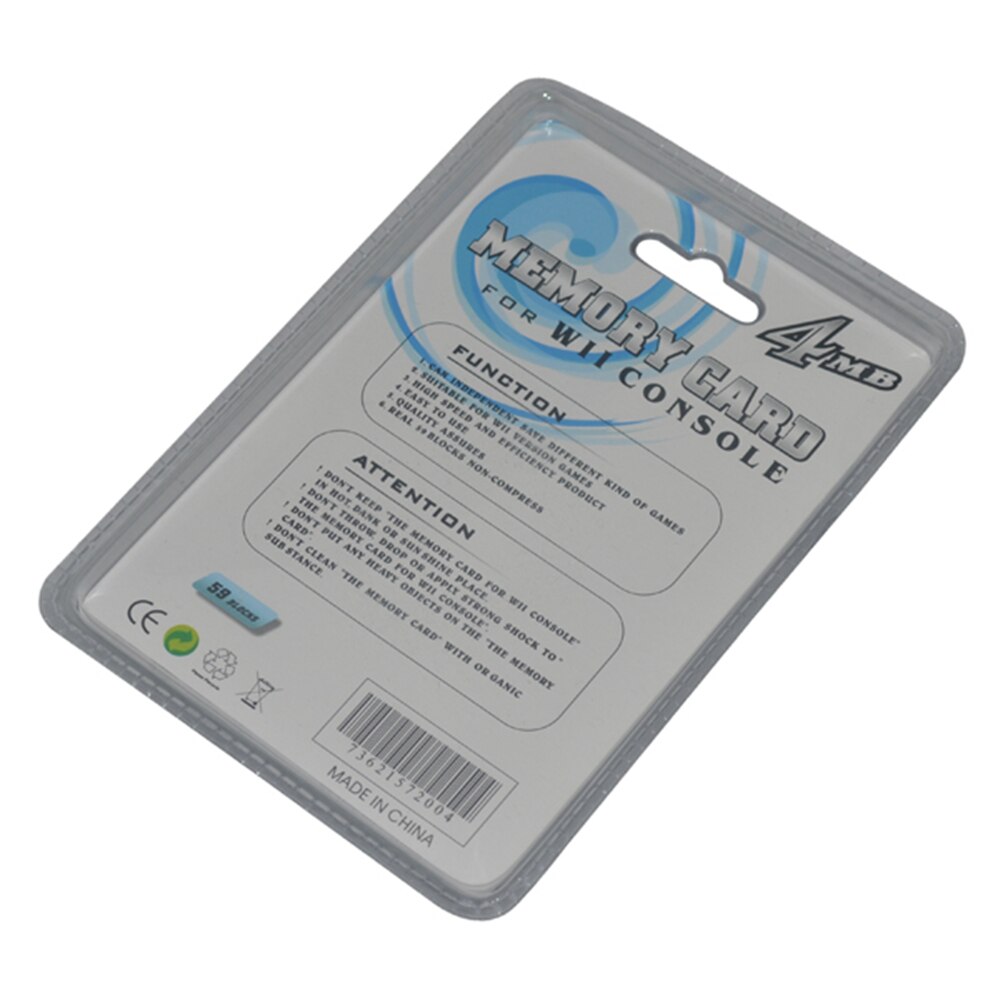 Top-selling Practical Game 4MB Memory Card for Nintendo for Wii Gamecube GC Game System Console game save