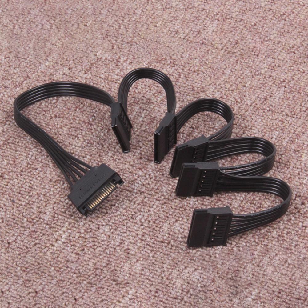 18AWG SATA 15Pin 1 To 5 Hard Drive Power Cable Hard Drive Cable Multi-drive Chassis Wiring