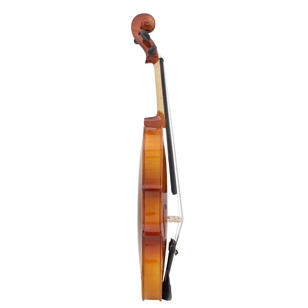 Fuld størrelse 4/4 violin naturlig akustisk massivt træ gran flamme ahornfiner violinfiol til nybegynder med etui harpiksvisker