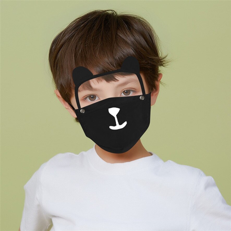 Eye Gezichten Kinderen Kleur Prints Anti-Fog Stofdicht Wasbaar Oog Beschermen Ma $ K Gezicht Cover Voor hoofd Eye Gezichten Bescherming