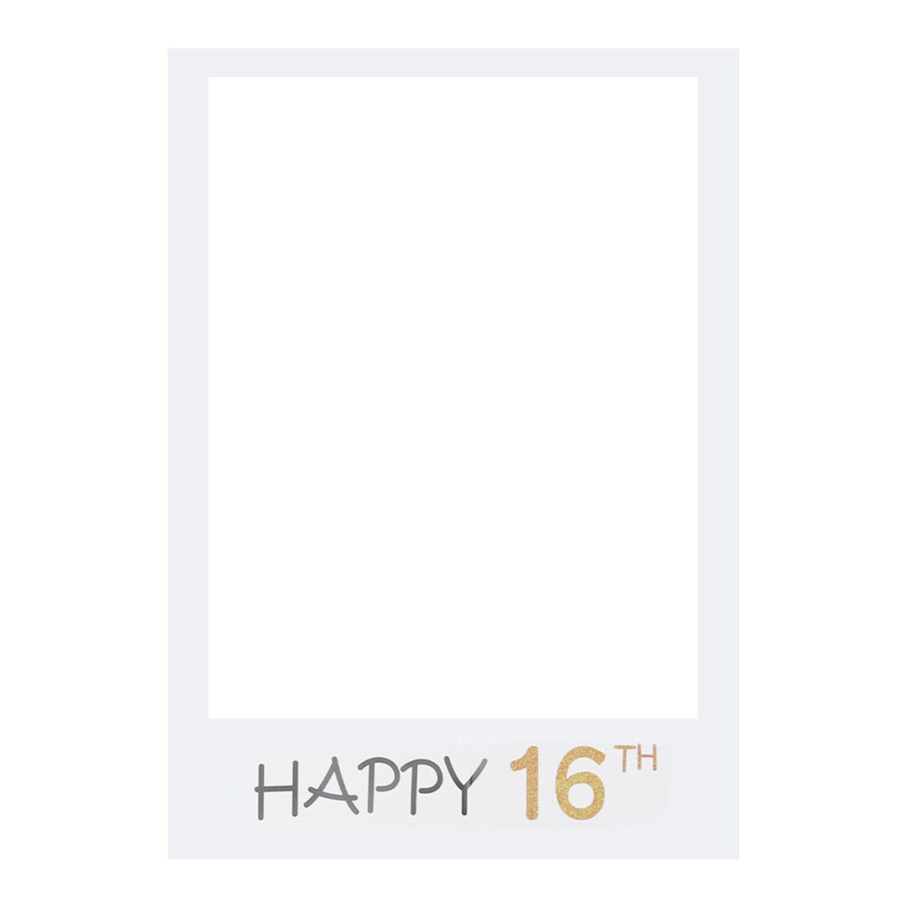 Happy 30th DIY Paper Picture Frame Cutouts Photo Booth Props for Birthday Party: As Shown 6