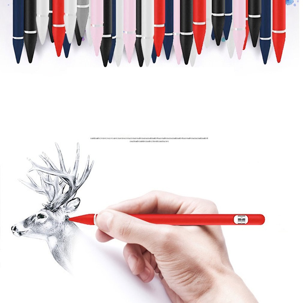 Kleurrijke Silicone Compatibel Voor Apple Potlood 1st Cover Case Compatibel Voor Ipad Tablet Touch Pen Stylus Mouw Skin Protector