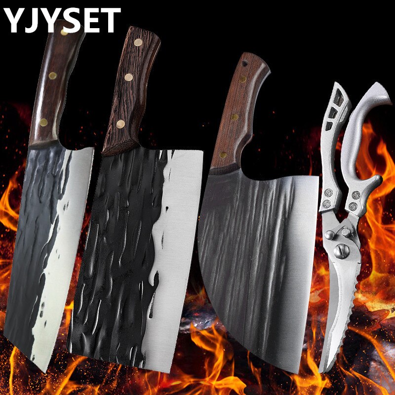 Couteau à découper la viande en acier inoxydable, couteau de boucher fait à la main, couteau à désosser forgé, cuisine, Chef serbe, couteau à trancher ciseaux