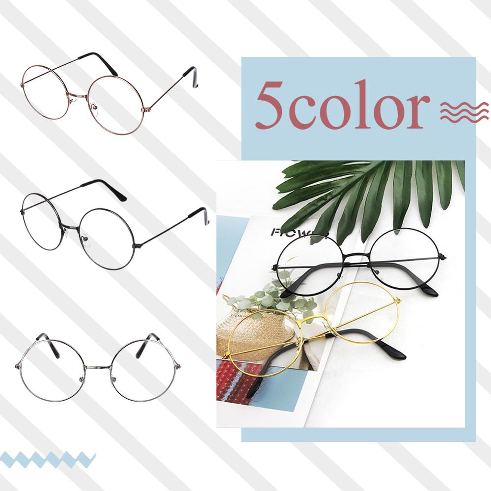 Nova moda simples unisex metal vintage retro óculos redondos quadro óculos de visão cuidados óculos dropshipping