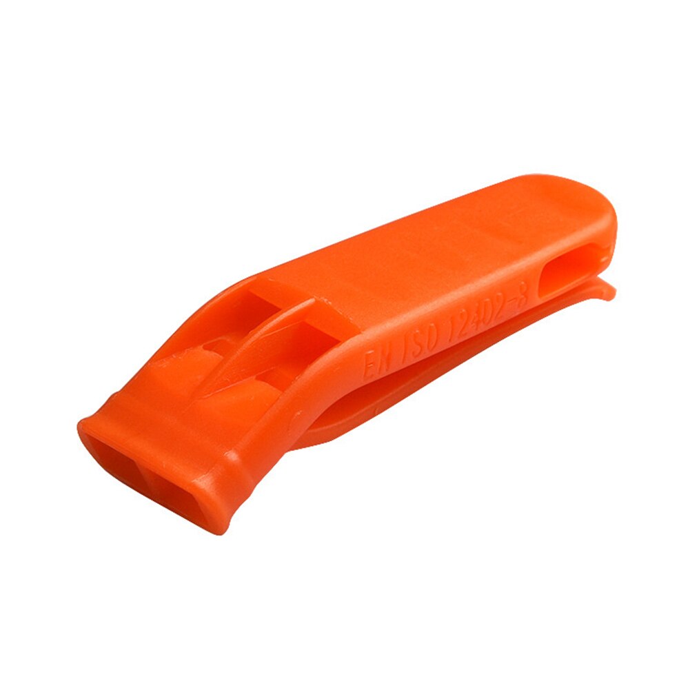 Plástico acampamento ao ar livre caminhadas sobrevivência alto apito esportes jogo banda dupla apito de emergência multifunções equipamentos kit: 1 Pcs