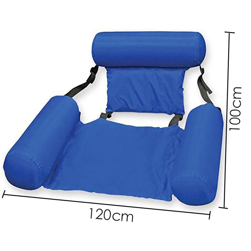 Pvc zomer opblaasbare opvouwbare rij zwembad water hangmat luchtbedden bed strand watersport ligstoel stoel