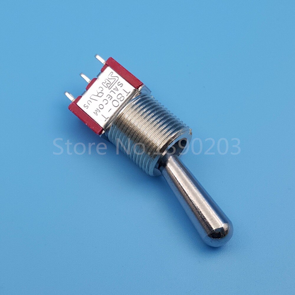 Sh  t8014-z1 12mm 3 pin 3 positie aan-uit-aan onderhouden spdt mini tuimelschakelaar grote lange handgreep