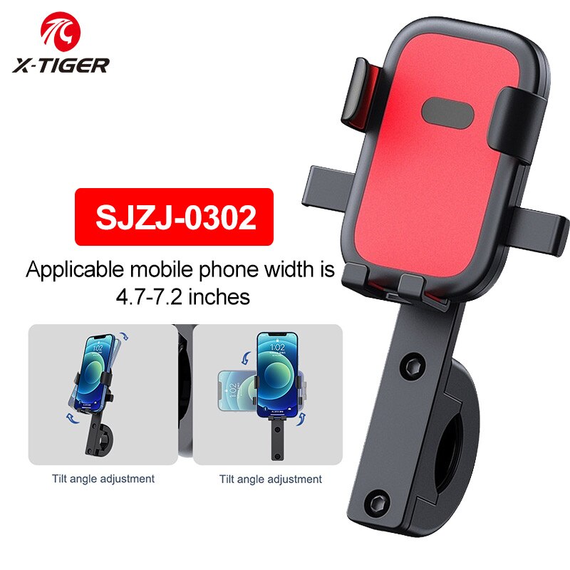 Soporte de teléfono móvil para motocicleta, X-TIGER de Material ABS, para bicicleta eléctrica: N-SJZJ-0302
