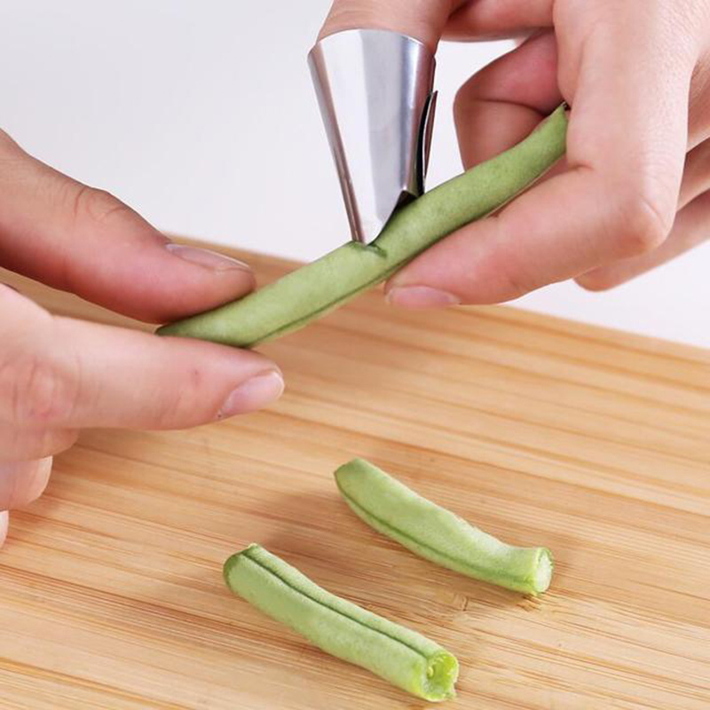 CTREE 1 Pair Stainless Steel Finger Protector Peeling Nut shell Kitchen Cutting Anti-Finger Protection Tools C267