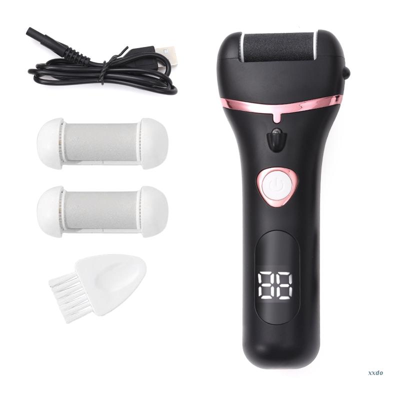 Electric Foot Callus Remover Men Pedicure Tools Kit Foot File: Black