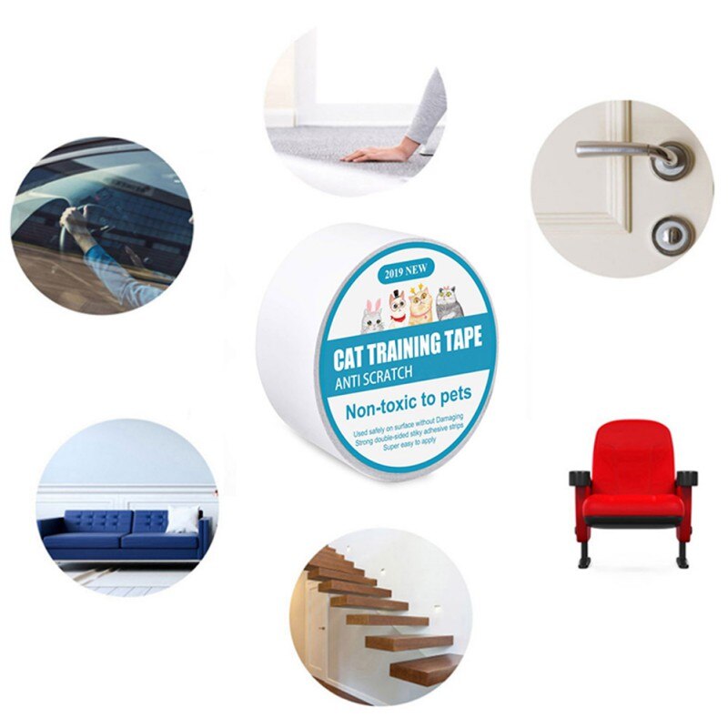 Kot zadraśnięcie naklejka kot domowy zadraśnięcie taśma klejąca robić podłogi pokrowiec na krzesło chroń przed kotami drapanie na pokrowiec na meble Cl