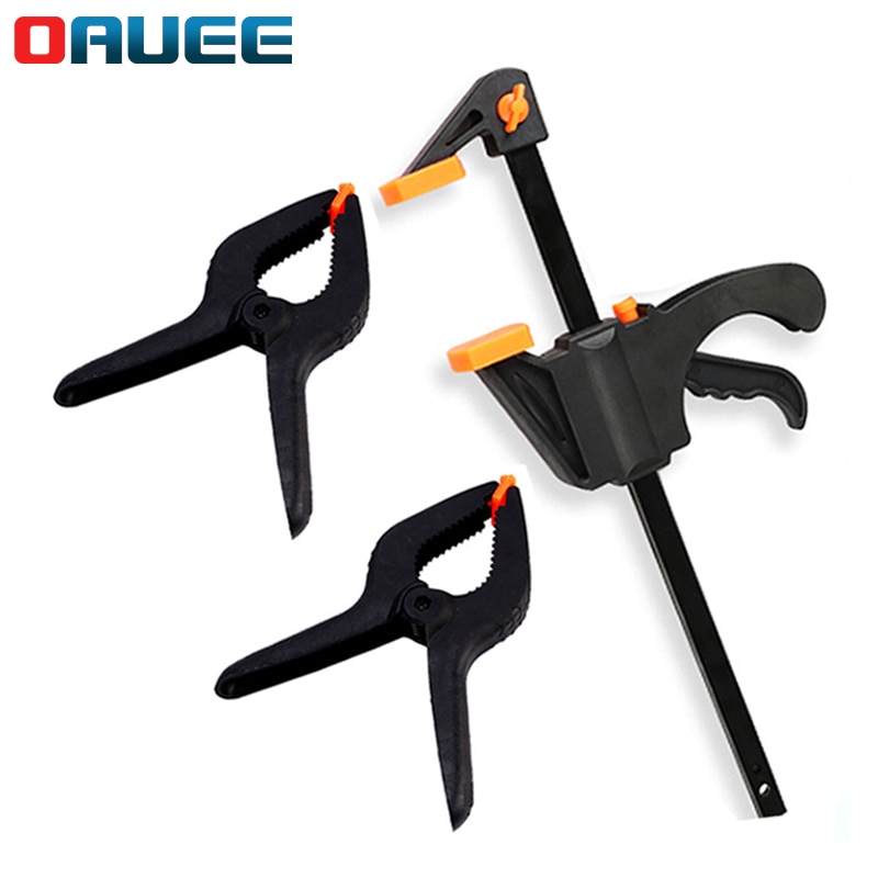 Pince à barre F pour le travail du bois, Kit de clips à cliquet rapide, vitesse de pressage, travail du bois, épandeur de barre, Gadget, outils à main