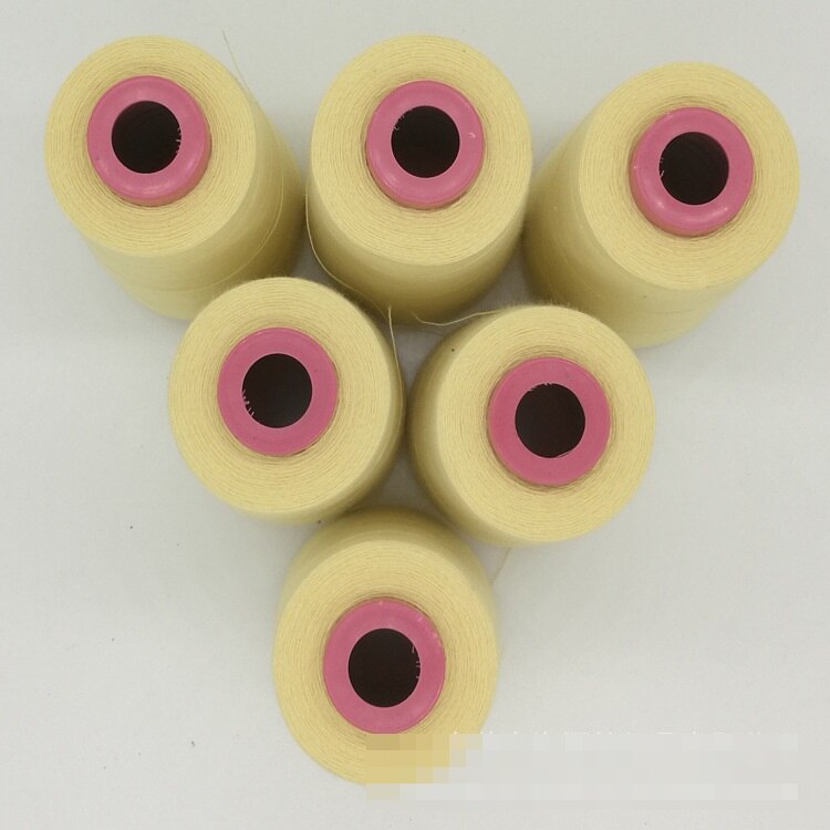 Hilo de coser retardante de llama resistente al corte de fibra 1414 Kevlar alta temperatura (560 grados) línea de fuego al por mayor 100 g/pc