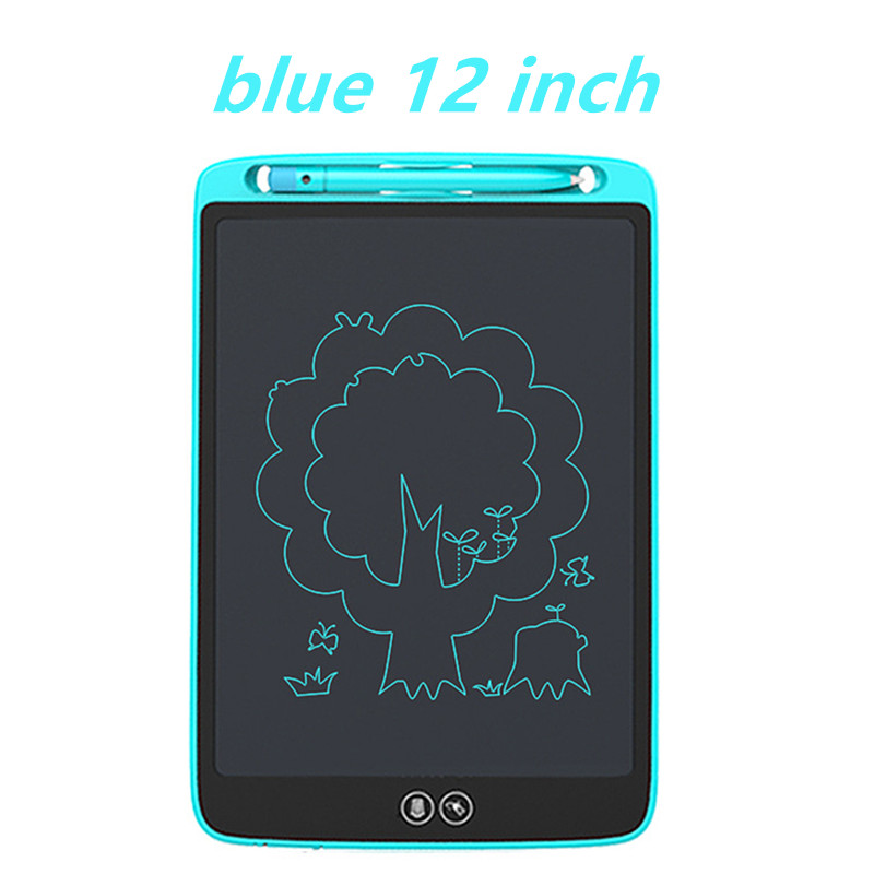 12" 10 "8.5 " LCD Writing Tablet Electronic Graphic Tablet For Drawing Art Light Drawing Board Digital Tablet Drawing Pad: blue 12 inch