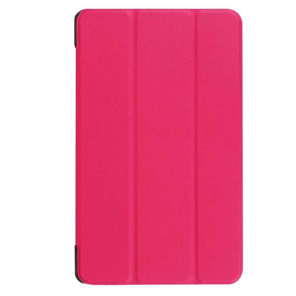 Tablet Case For Samsung Galaxy Tab S2 9.7 inch T810 T813 T815C T819C Smart Case 3 Folding Stand Auto Sleep/Wake Back Cover: Rose Red