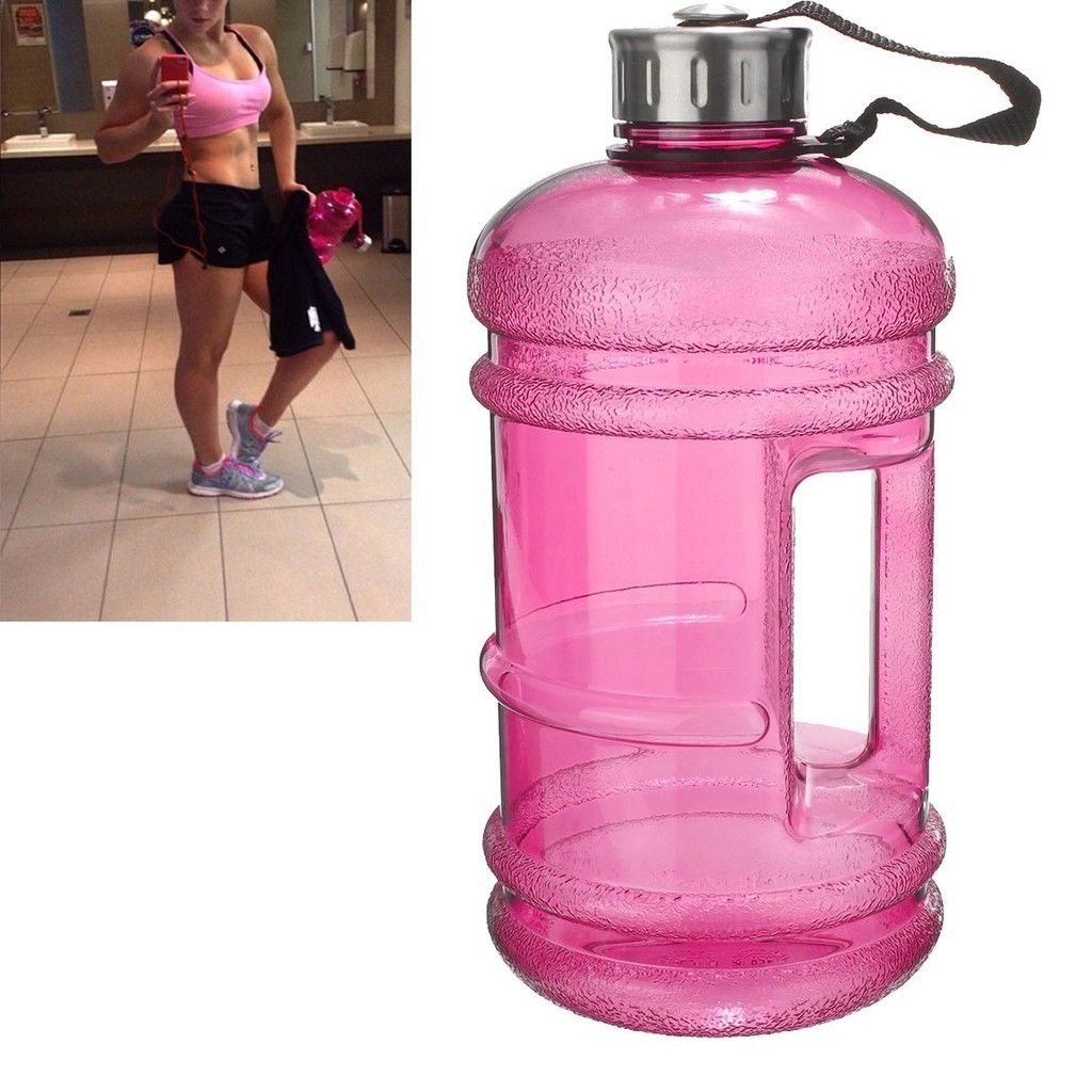 Brand 2.2L Gratis Bpa Grote Sport Gym Training Reizen Oudoor Sport Camping Drink Water Bottle Cap Kettle Jug