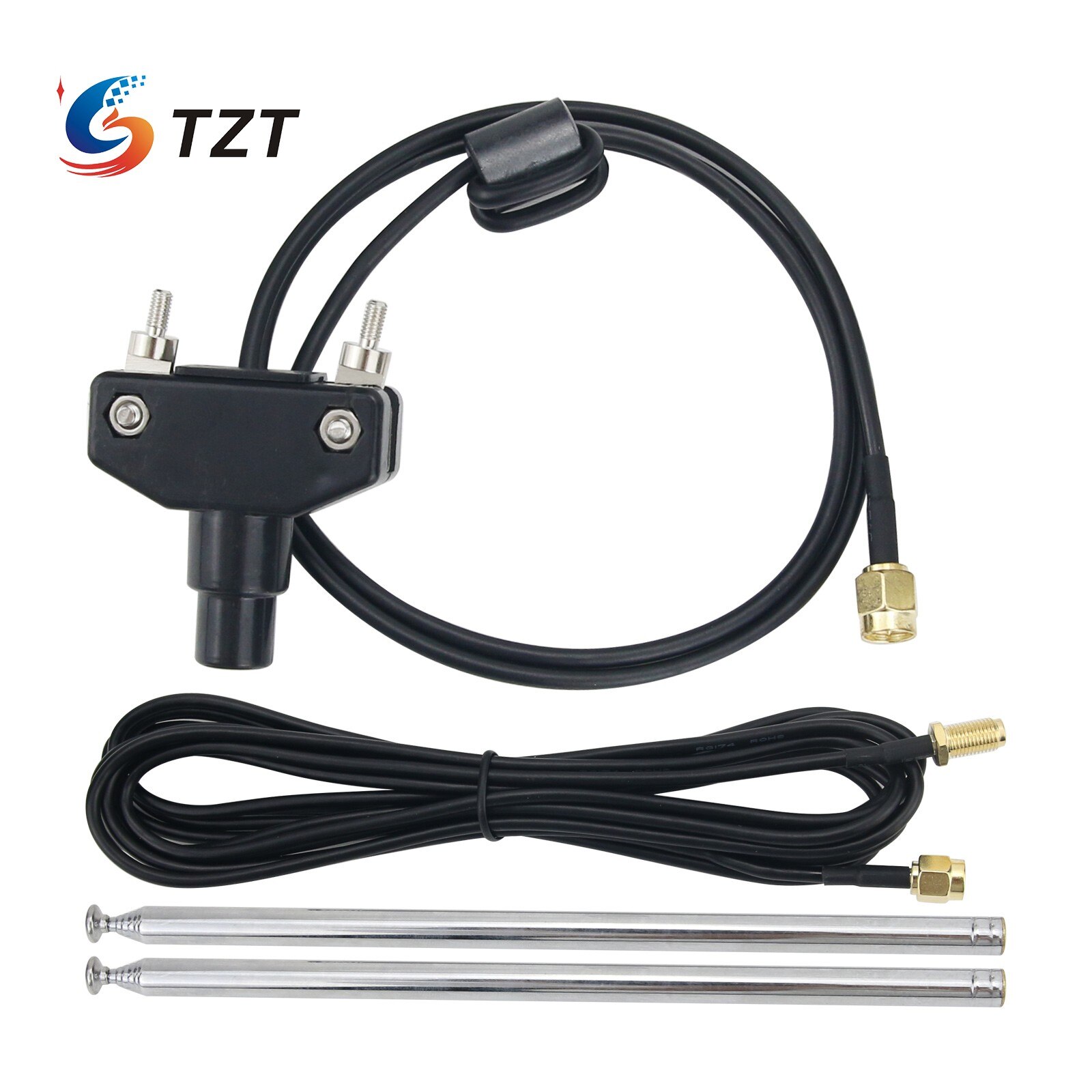 TZT ANT02 50-Ohm SDR Radio Antenna 40MHz-6GHz FM Bipolar Broadband Antenna For SDR Receivers HackRF RSP1