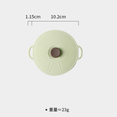 1 pçs recipiente selado fresco-mantendo tampa utensílios de cozinha silicone tampa alimentos forno microondas à prova de vazamento silicone tampa da cozinha ferramentas: Green