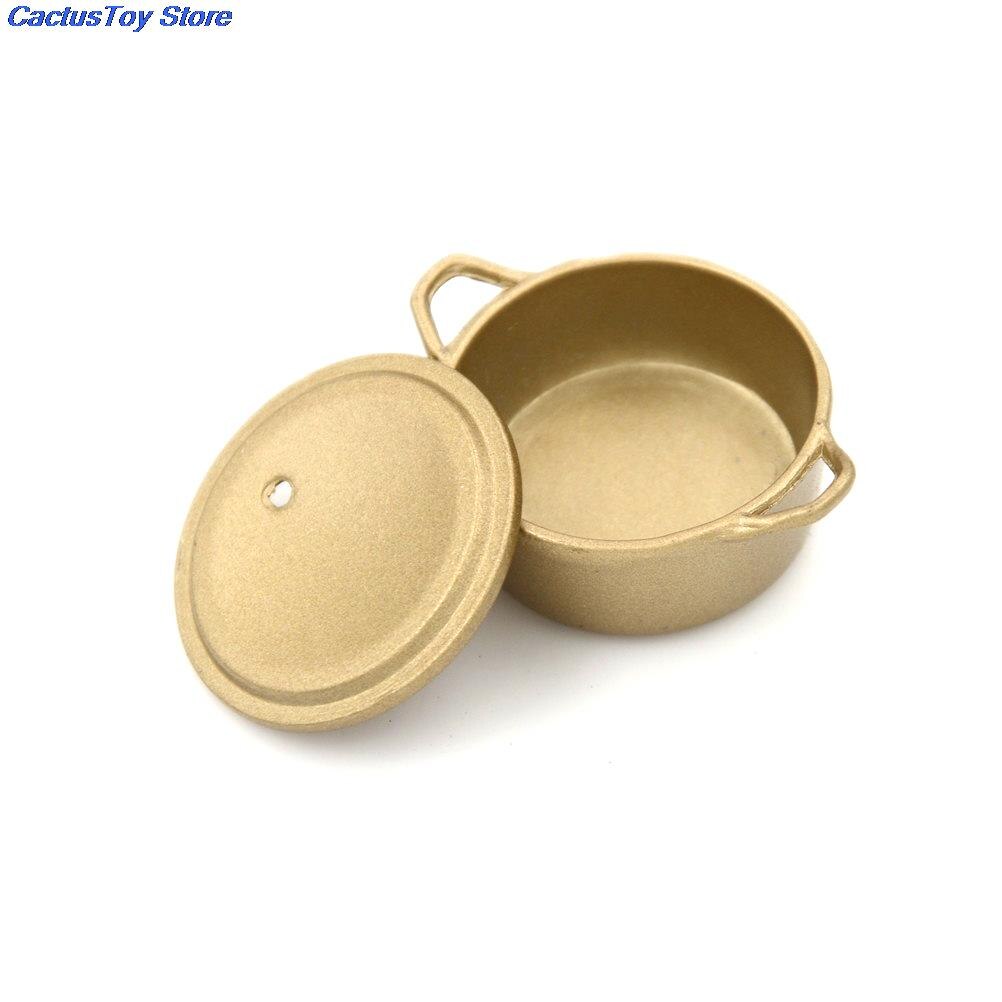 Utensil Cookware Metal Casserole Dish Stew Pan Stockpot 12th Scale Dollhouse Miniature Kitchen