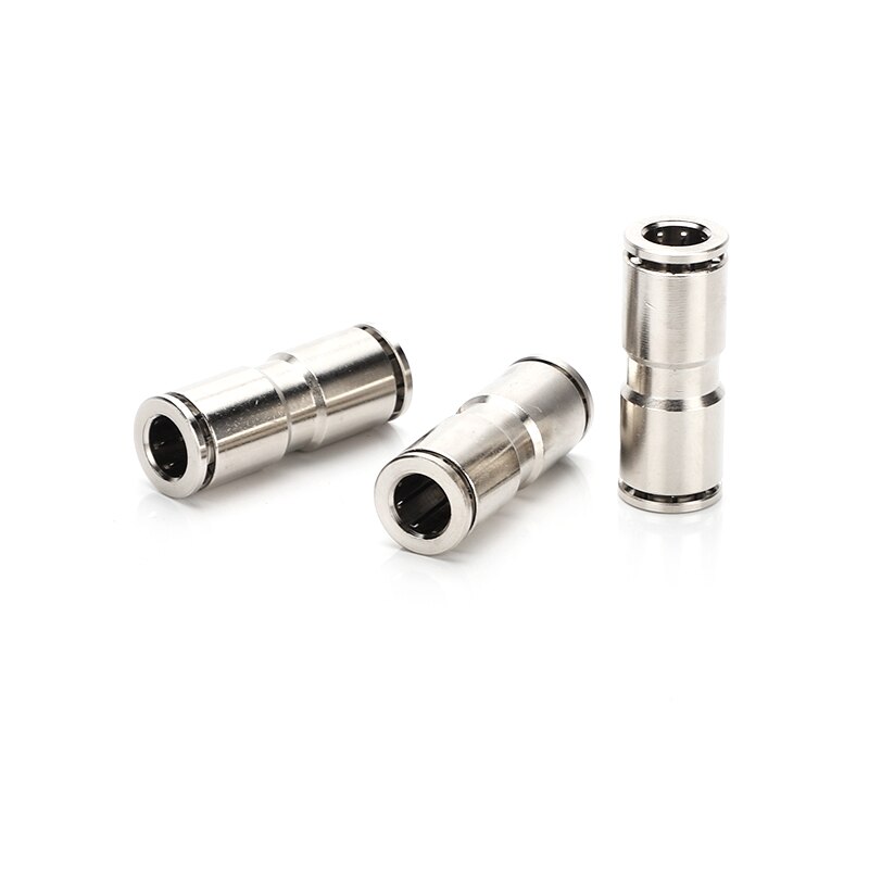 PU PG brass metal pneumatic quick coupling straight through 4 6 8 10 12mm air compressor hose high pressure connector