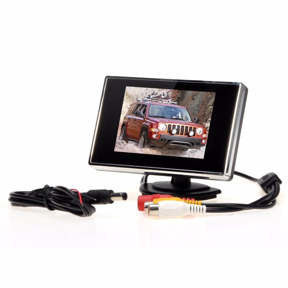 Kebidumei 3.5 Inch Tft Lcd Auto Monitor Auto Tv Auto Achteruitrijcamera Monitor Parking Assist Backup Reverse Monitor Auto dvd Screen