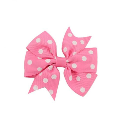 3 zoll Polka Dot Ripsband Haar Bögen Alligator Clip Kinder Mädchen Bowknot Haarnadel Headwear Haar Accessorises OEM & ODM