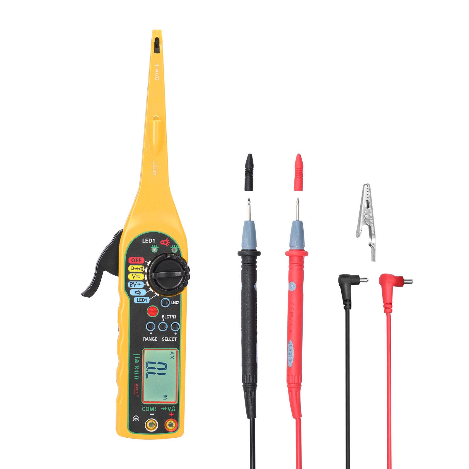 Handheld Intelligent Multimeter Digital Car Auto Circuit Tester Auto Repairs Multimeter Automatic Ranges 24V LED Dual Test