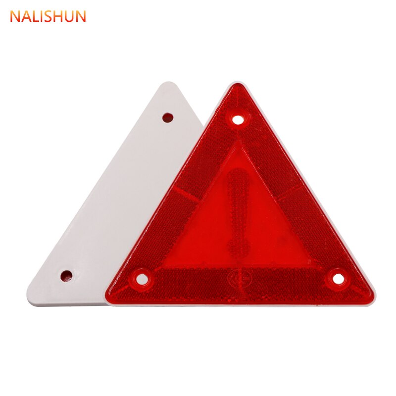 Triangle warning reflector vehicle parking warning sign red safety reflector sign truck plate tail light