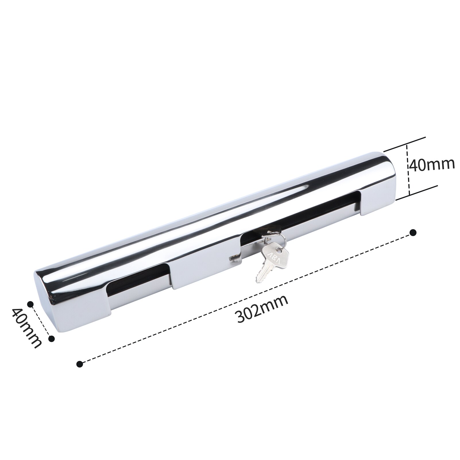 MARINE High Security Stainless Steel Boat Marine Outboard Motor Engine Lock 300mm Quick Release/Install Secures with Keys