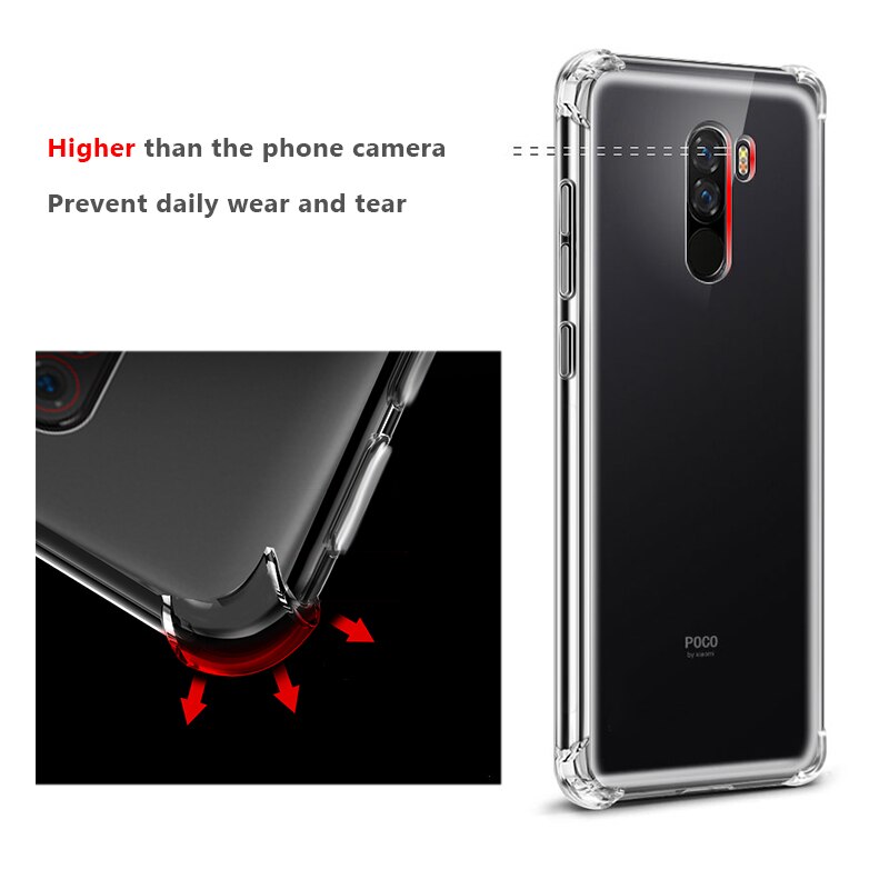 Freddo Antiurto Trasparente Custodia Morbida Per Xiaomi Mi 8 A2 Lite A1 Della Miscela 3 2S Mi6 6X 5X Gioco cover in Silicone Per Xiaomi Pocophone F1 Mi8 SE