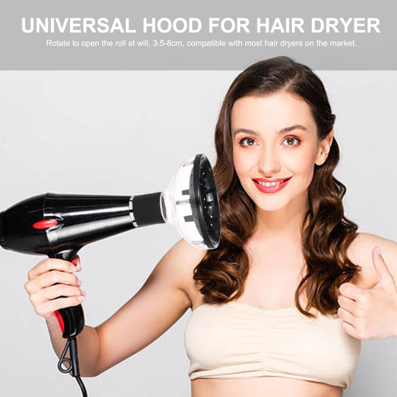 Secador de ondulação difusor para natural ondulado acessórios de estilo de cabelo suporta secadores de cabelo estereótipo ajustável cabeça de cabelo difusor