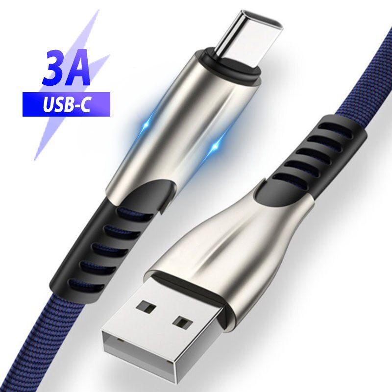 USB Type C Snel Opladen Kabel Voor huawei p30 P20 mate 30 Samsung Galaxy S10 A50 A80 Note 10 Plus 3m 2m Usb Kabel Type C Cabo Usb-c