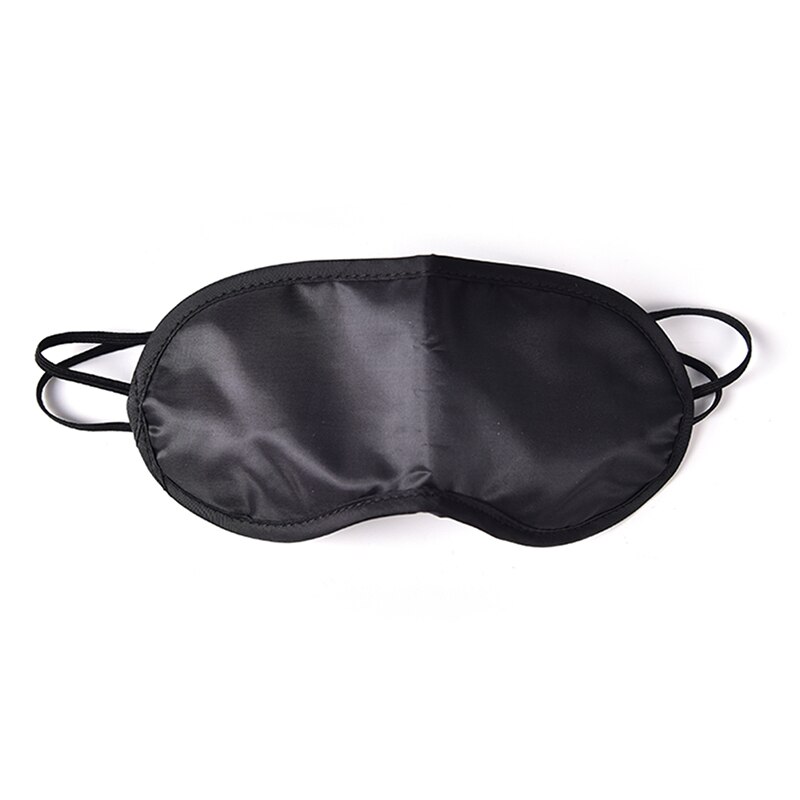 1 PCS ! Travel Sleep Rest Sleeping Aid Mask Eye Shade Cover Comfort Blindfold Shield Masks: Black