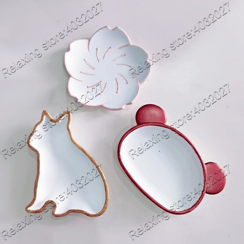 Shell Scallop Concrete Tray Silicone Mold Flower Plaster Clay Tray Jewelry Display Plate Epoxy Resin Molds