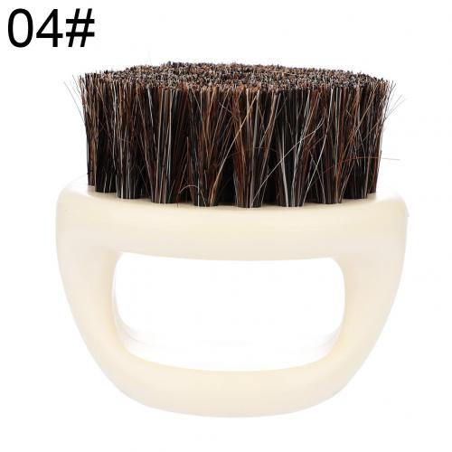 Brosse Anti-poussière de coiffeur , brosse antistatique en poils de sanglier, peigne à barbe, brosses de balayage de cheveux de Salon, brosse de moustache pour hommes: 4