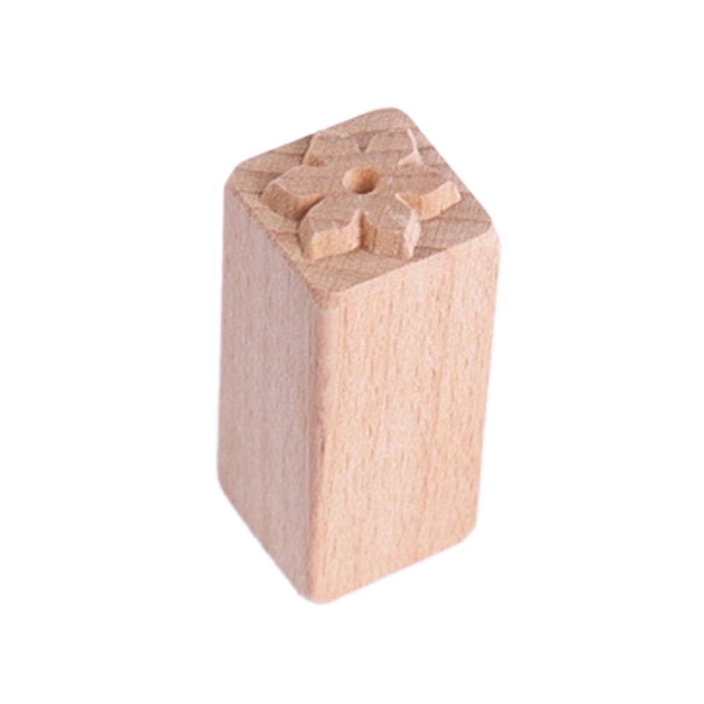 Sello de madera Quare Pasta impresión moldes galletas herramientas para hornear sello DIY pastel decoración suministros de cocina
