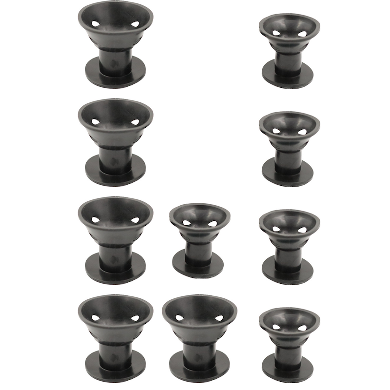 10Pcs Soft Rubber Hair Curlers Silicone Heatless Hair Rollers Clips No Hurt Hair Rollers Hairdressing DIY Hair Styling Tools: Ivory