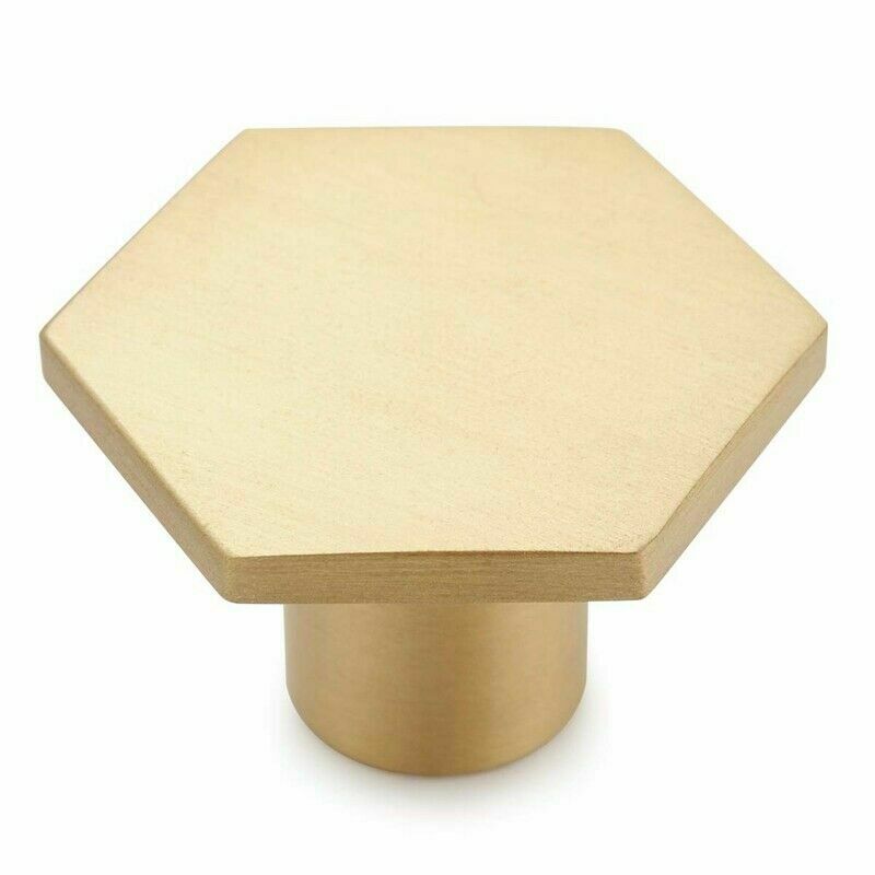 Hexagon Massief Messing Keuken Kast Kast Lade Deurknop Handvat Pull Voor De Lade Garderobe Kast Deur