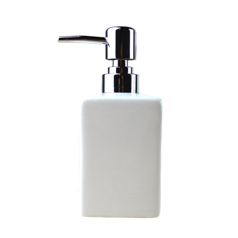 320 Ml Badkamer Keuken Keramische Lotion Zeepdispenser Fles Containerwidely Gebruikt In Keuken Badkamer Wasserij Schoonheidssalon: WHITE