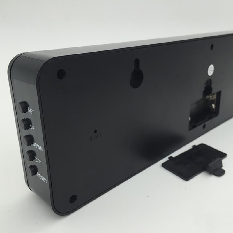 Digital Display Clock LED Display Wall Clock LED Clock Digital Wall Clock Thermo Hygrometer Multifunction Clock Household Items