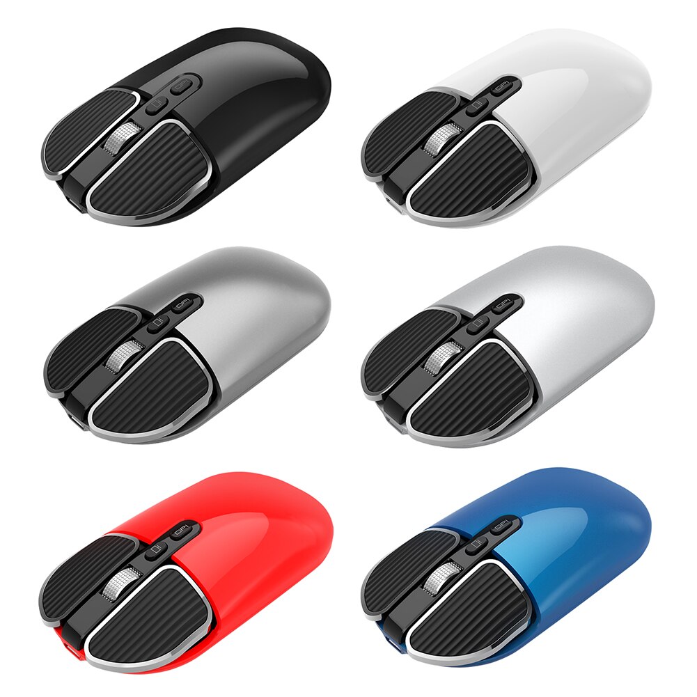 Office notebook möss pro gamer slim 2.4 ghz bluetooth mus laddningsbar 1600 dpi justerbara trådlösa möss