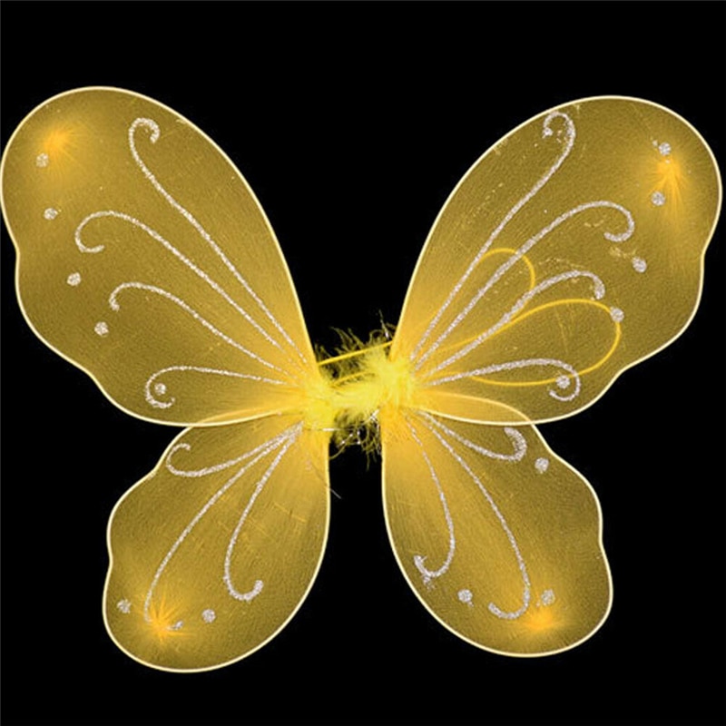 35*42Cm Unisex Kid Vleugels Halloween Party Cosplay Fairy Dress Up Dansvoorstelling Kostuum Props Voor Fantasiespel 10 Kleuren