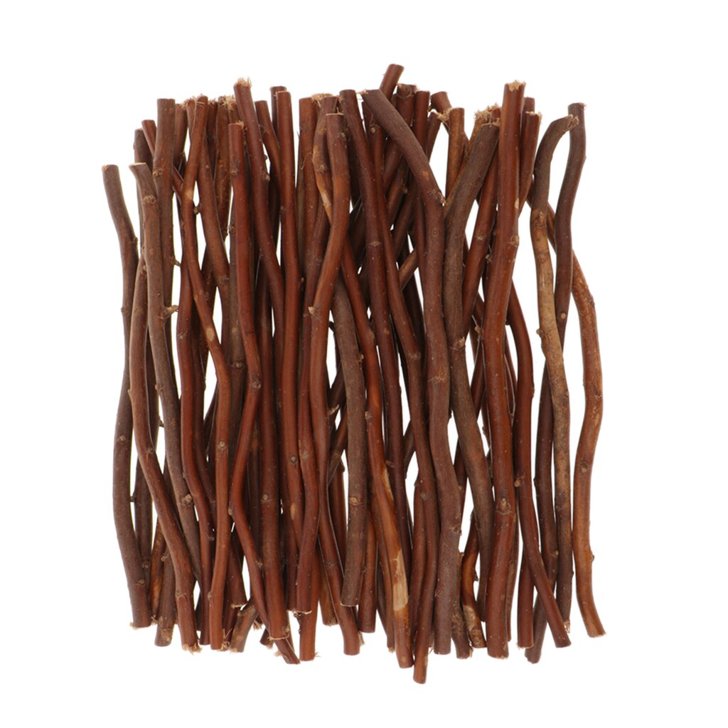 50x Natural Branches Wooden Sticks Hanging Decoration Embellishment