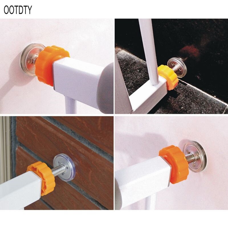 Parafusos da porta das escadas da segurança do bebê/parafusos com porca de travamento peças sobresselentes accessorie 4 pces