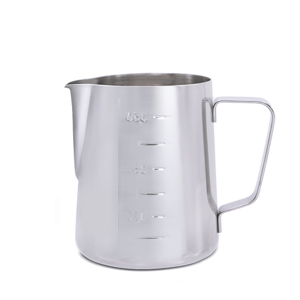 350 360Ml Grote Capaciteit Roestvrijstalen Koffie Melk Pitcher Bar Koffie Container Latte Melk Opschuimen Jug Espresso Shot Tool