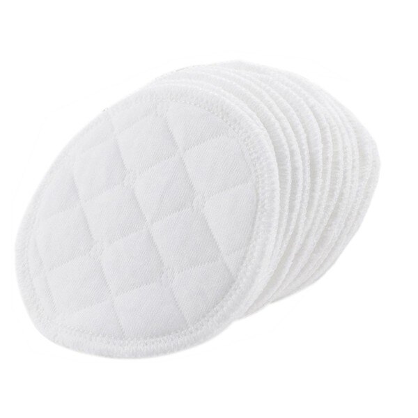 12 Pcs Reusable Breast Feeding Baby Breastfeeding Accessory Baby Breast Washable Absorbent Soft Pads Nursing Reusable Cotto U1P7